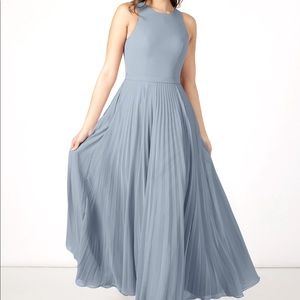 Azazie | Dusty Blue Lindie Bridesmaid Dress